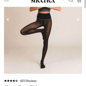 Black Sheertex Tights - rip proof!